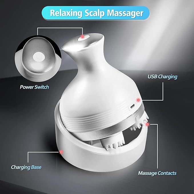 Electric Scalp Massager – Relaxing Head & Hair Care Therapy